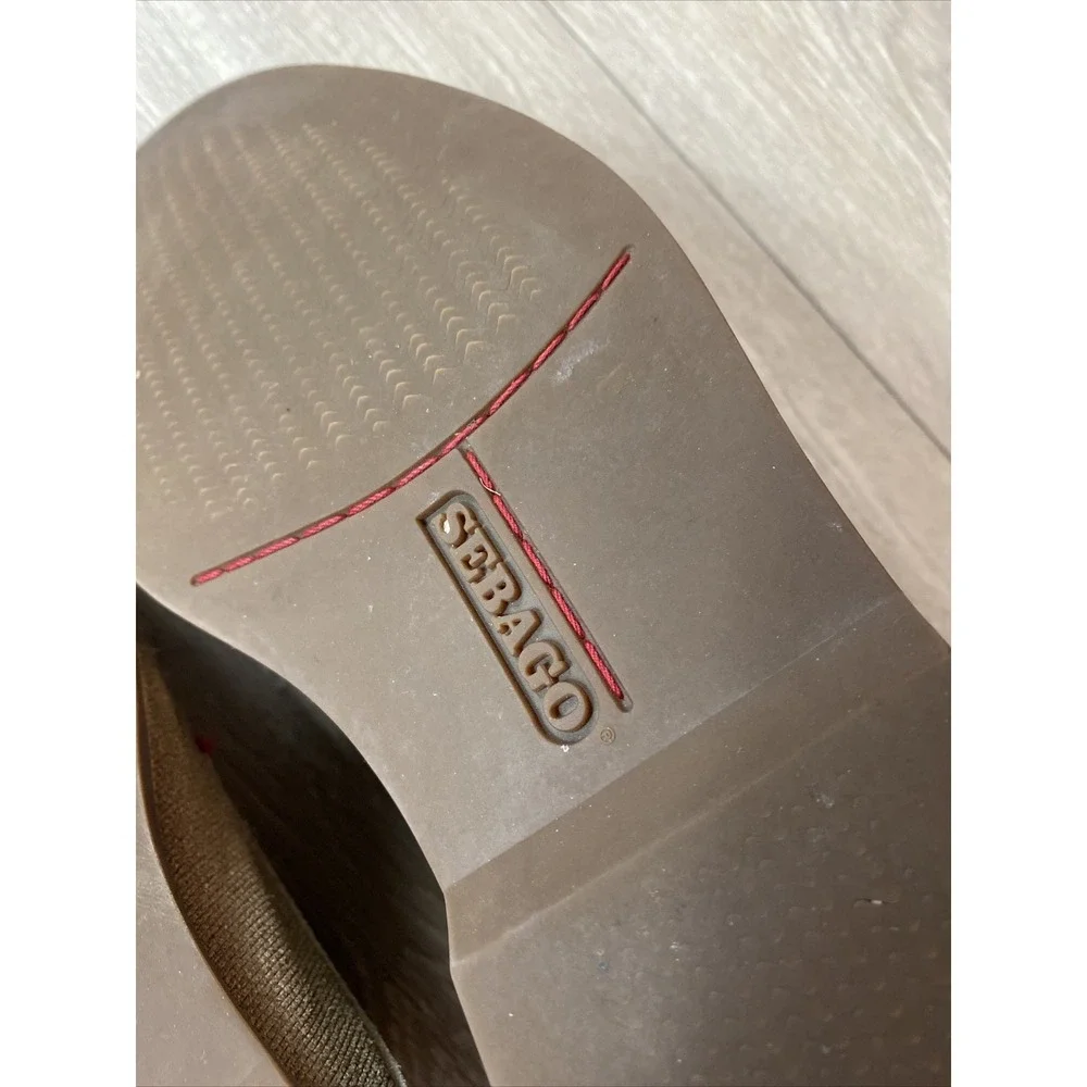 Sebago Men's Shoes Norwich‎ Oxford Taupe Canvas Upper Dress Size 8 M